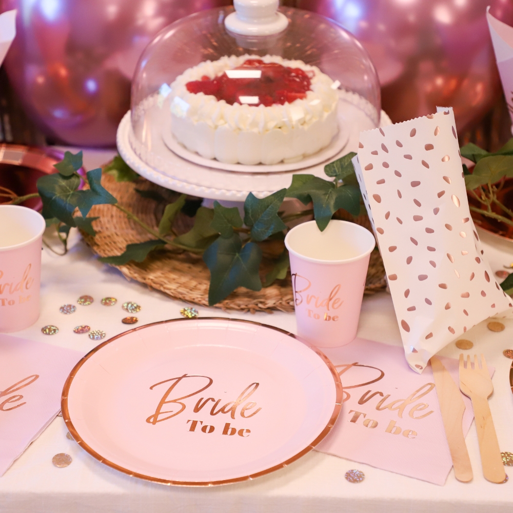 Paper Plates Bride To Be Pink 23cm 8pcs - 2