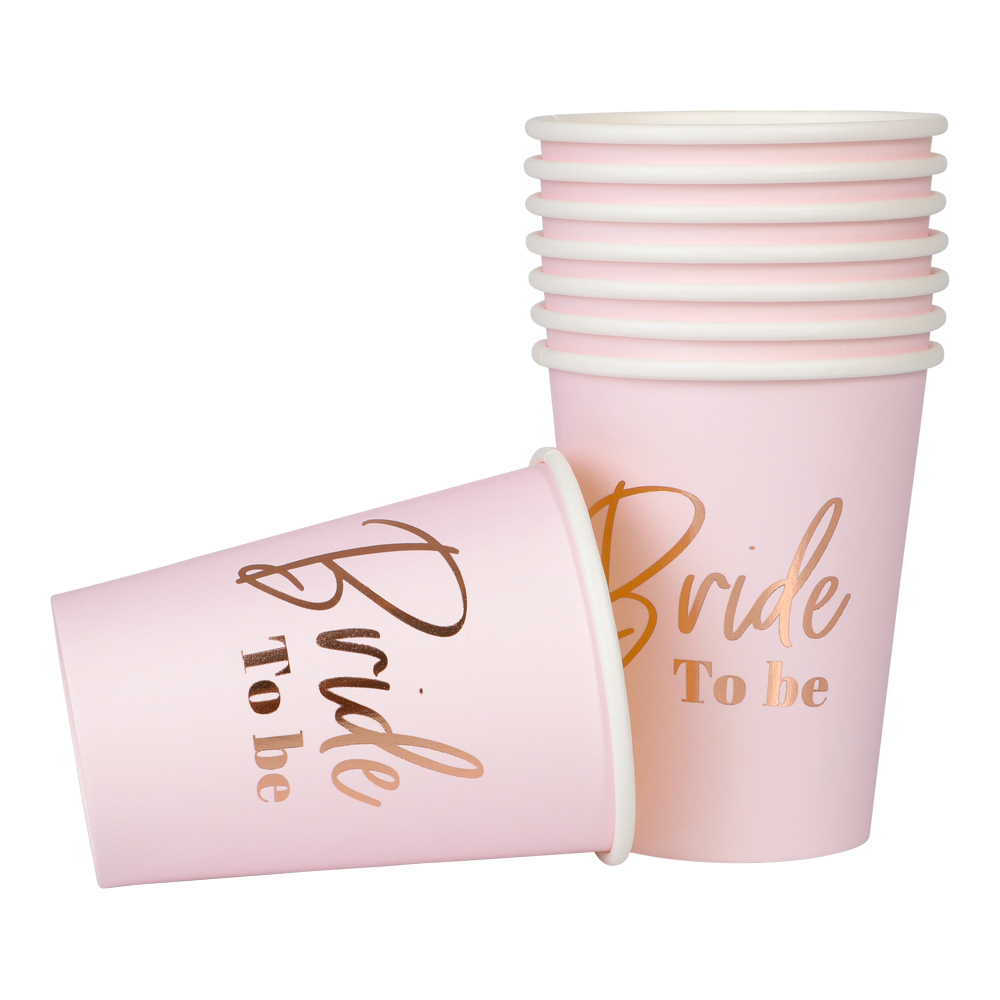 Paperimukit Bride To Be Pink 8kpl - 2