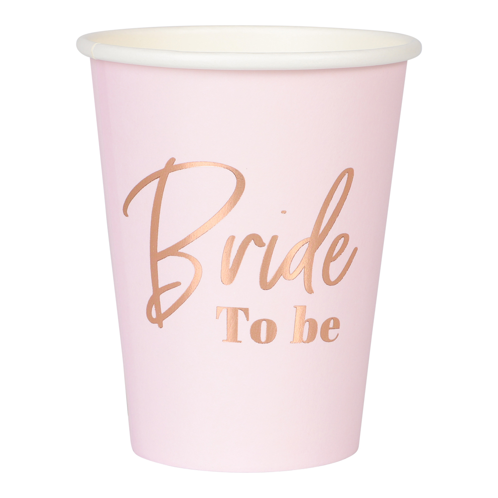 Paperimukit Bride To Be Pink 8kpl