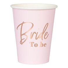 Paperimukit Bride To Be Pink 8kpl