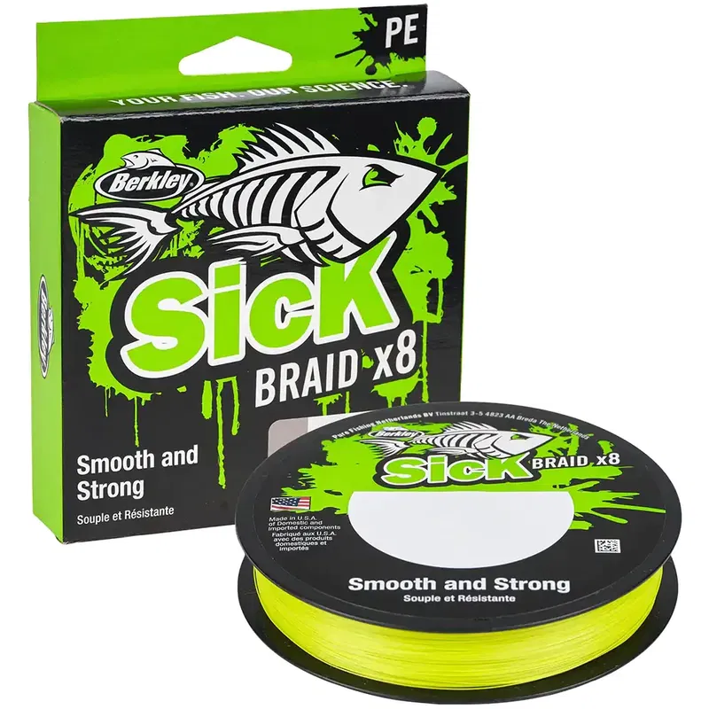 Berkley Sick Braid X8 150m - Flame Green