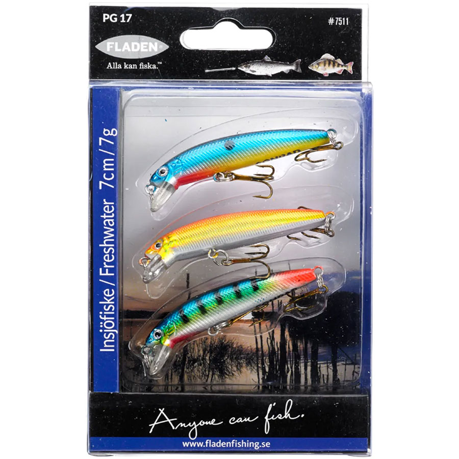 FLADEN Abborre-Ädelfisk 3p wobbler