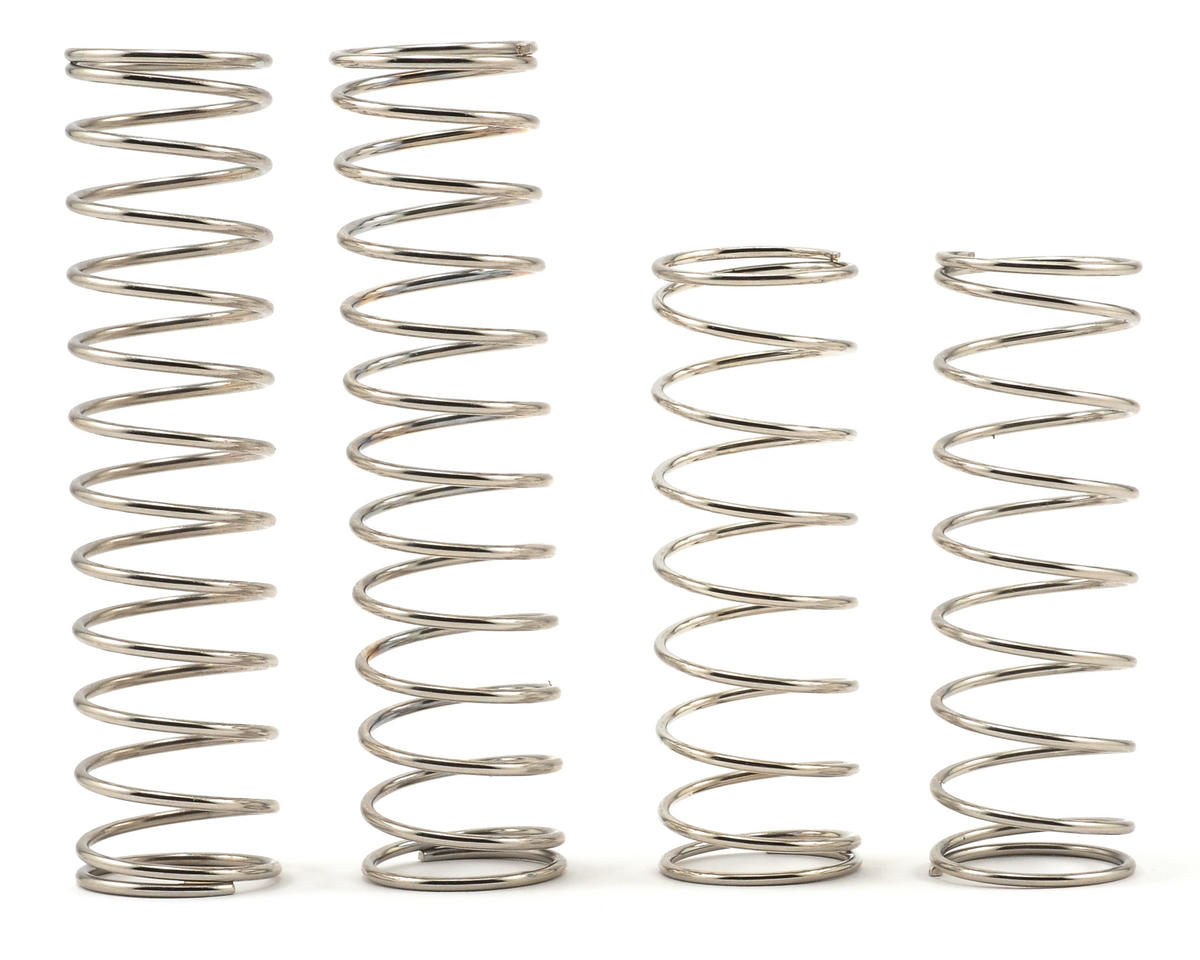 Losi LOSB2960 Front & Rear Shock Spring Set (4) (Silver/Soft) (Ten-T)