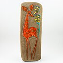 Ester Wallin (1970) Wonderful Wall Plaque with Roe Deer Motif 38 cm