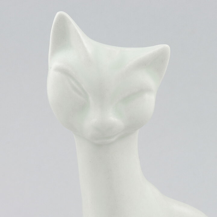 Lillemor Mannerheim (1955) White Enigmatic Cat 16 cm