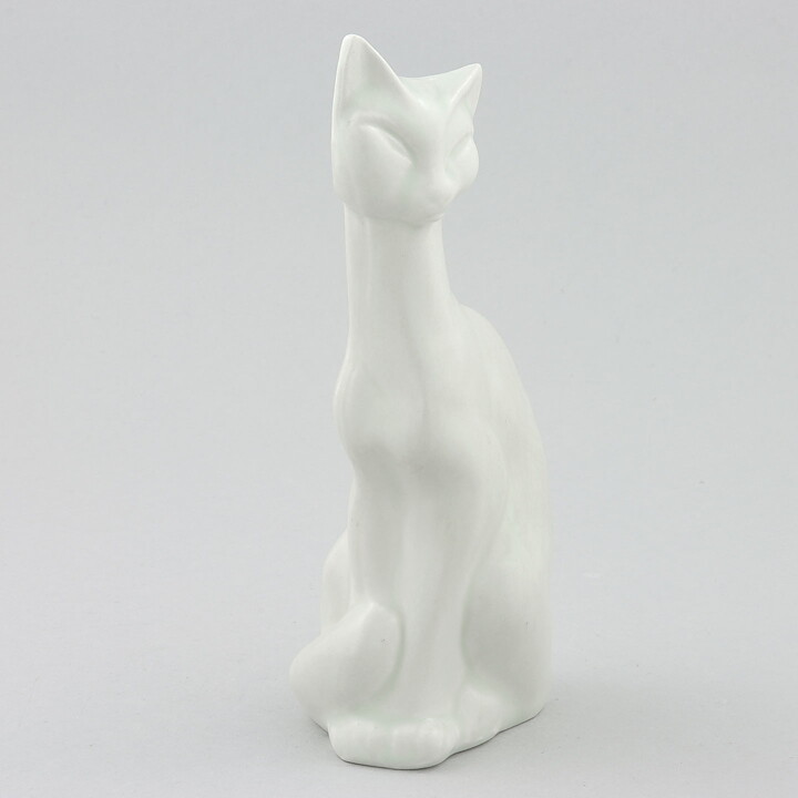 リルモア・マンネルヘイム  白い魅惑的な猫  16cm  1955年
