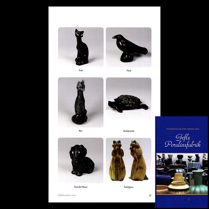 リルモア・マンネルヘイム  白い魅惑的な猫  16cm  1955年