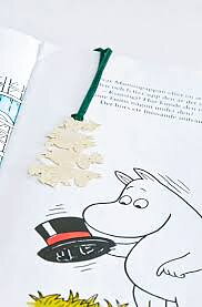 Mumin bokmärke - Muminfamiljen, guld