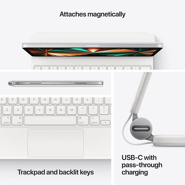 Apple Magic Keyboard for iPad Pro 11" (3rd Generation)/Air 4 - 2 År Garanti Helt Ny Oanvänd - Svart - Original - 3