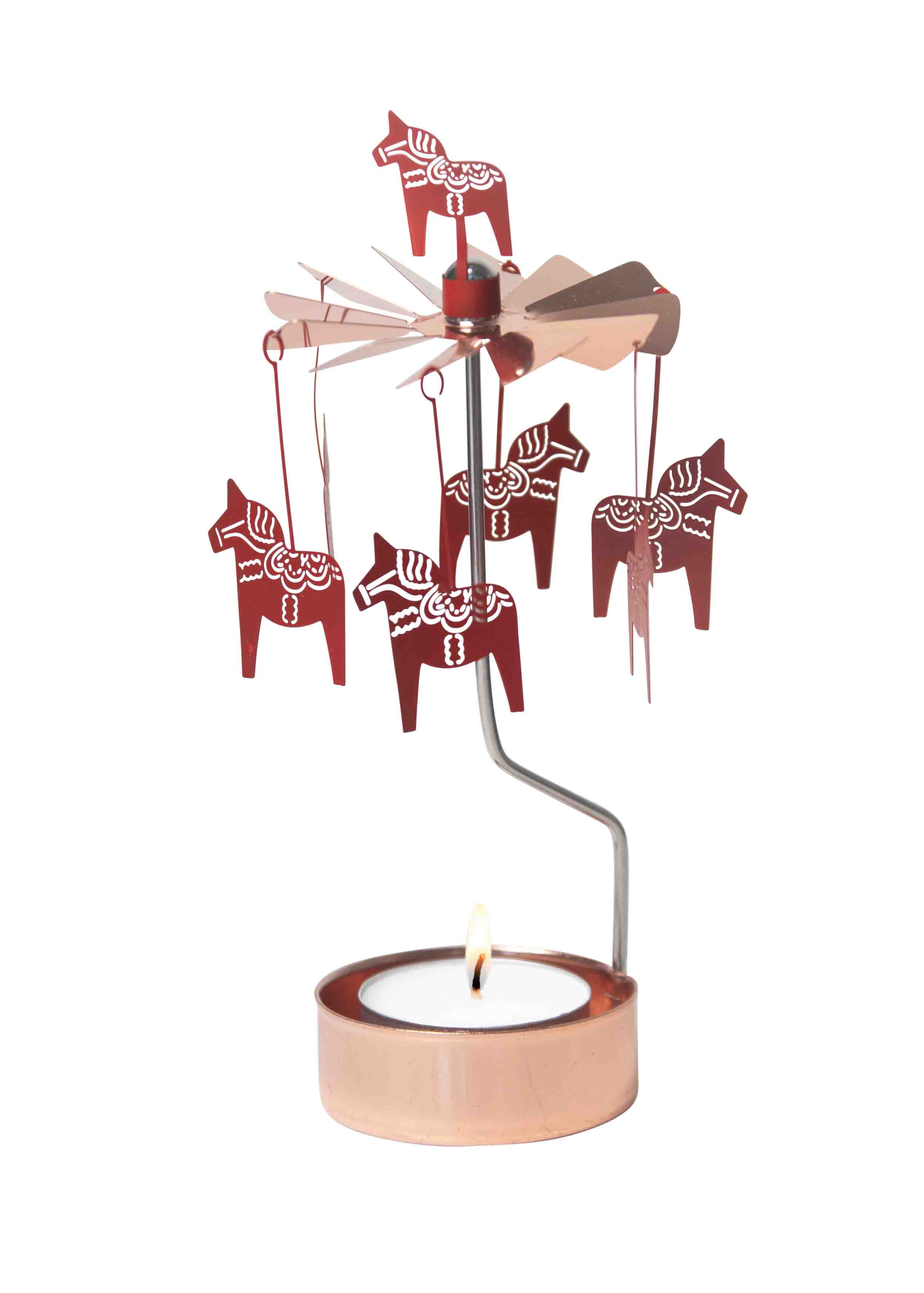 Änglaspel Dalahäst, röd