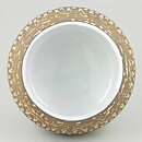 Mari Simmulson (Mexico 1960s) Brown Swelling Bowl with Relief Decor 18/9 cm (2)