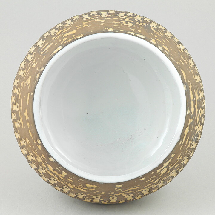 マリ・シムルソン 幾何学模様の茶色のボウル（Bowl） 1960年代  18/9cm (2)