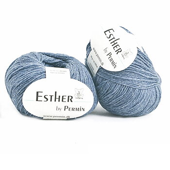 Ljus Denim blå Esther by Permin 09