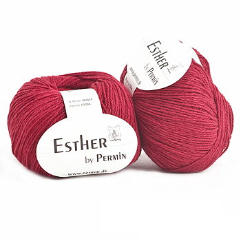 Röd Esther by Permin 14