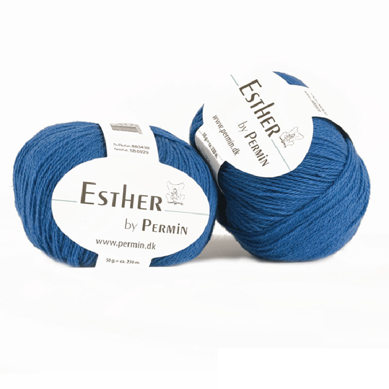 Koboltblå Esther by Permin 39