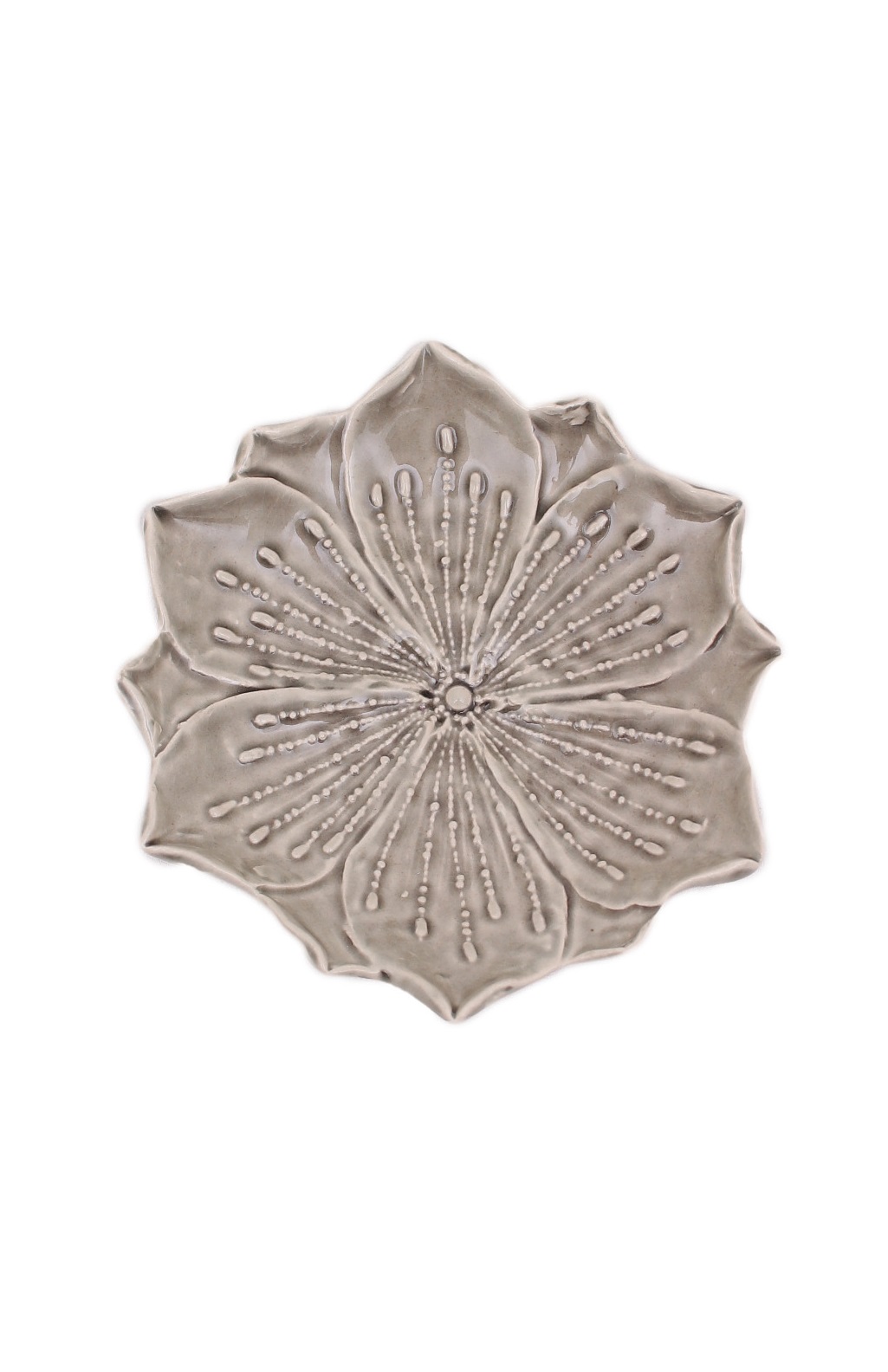 Plate - Side plate - Flower - Porcelain - Grey - Ceramic - Small - 2