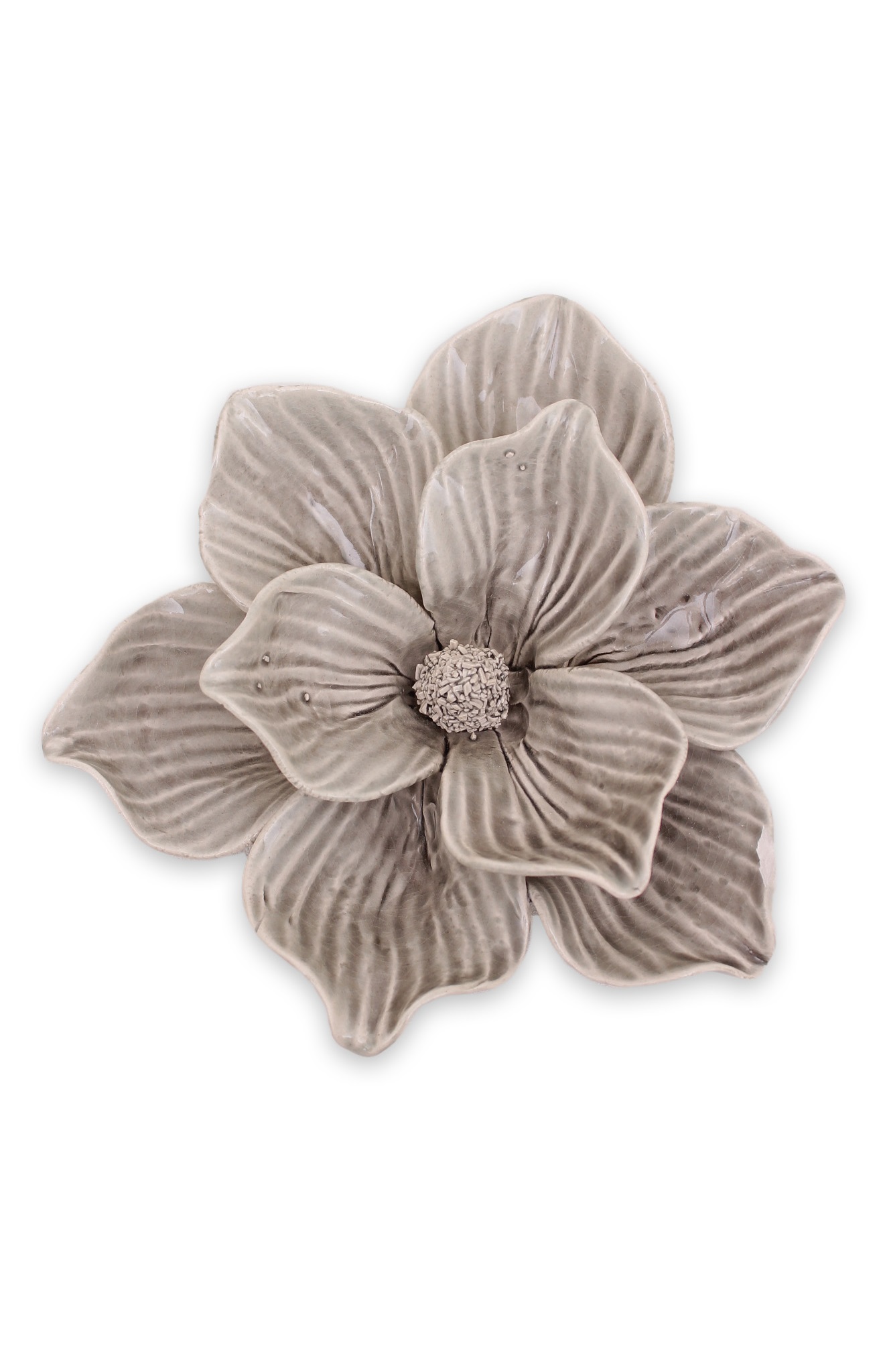 Magnolia - Flower - Grey - Ceramic - Ø15.5 x 5.8 cm - 2
