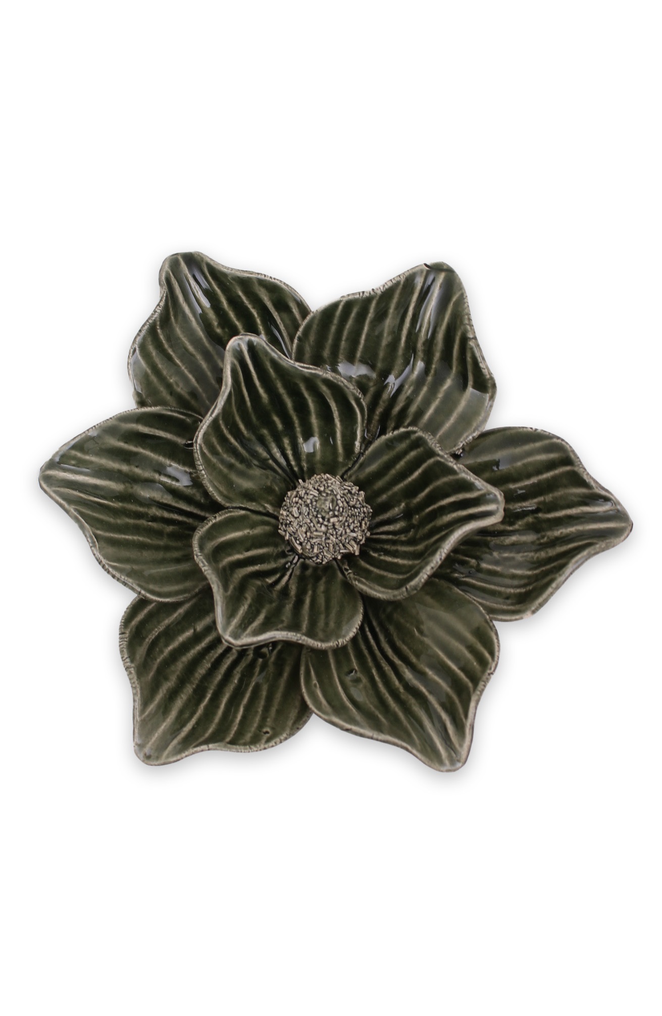 Magnolia - Flower - Green - Ceramic - Ø15.5 x 5.8 cm - 2