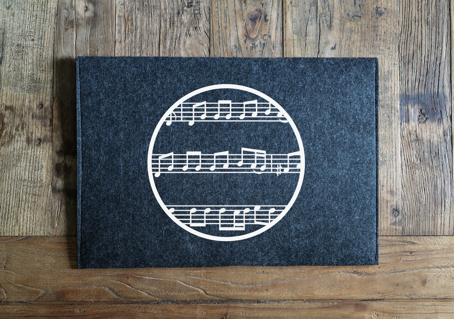 Laptopfodral - Noter (cirkel)