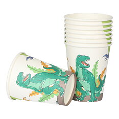 Paper Cups Dinosaur 8pcs