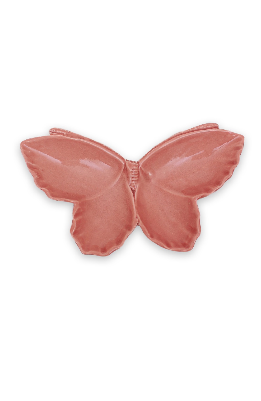 Plate - Assiette - Butterfly - Porcelain - Brique - Ceramic - Small