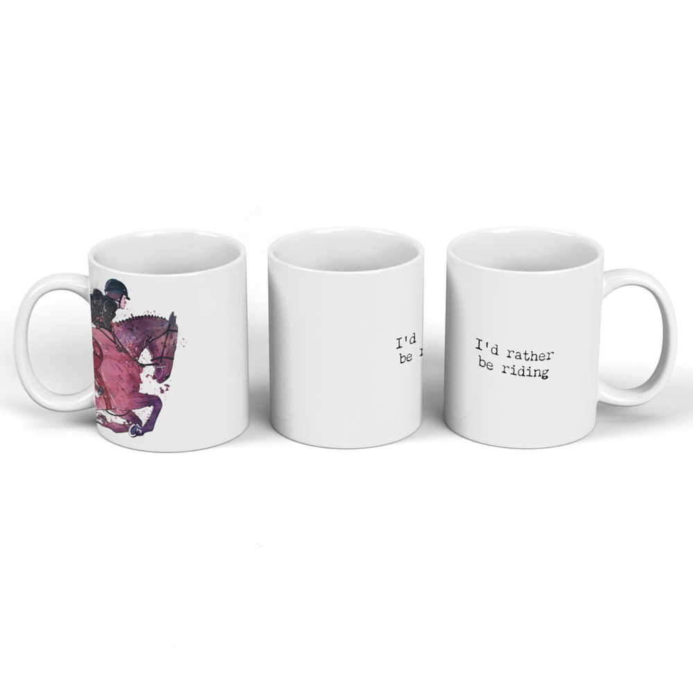 Mugg Vivid Squid Hästmotiv I'd Rather Be Riding
