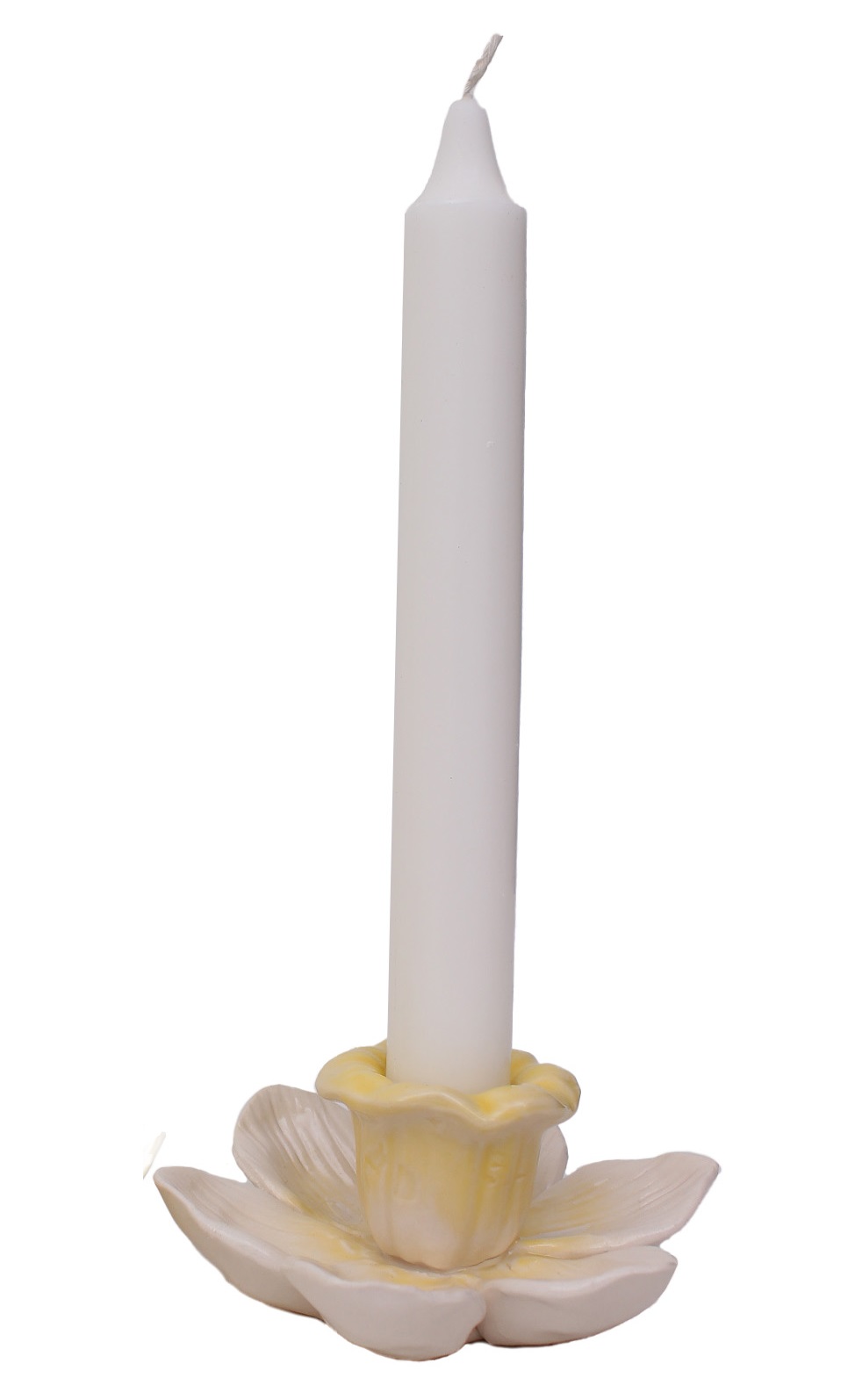 Narciss - Påsklilja - Ljusstake - Blomma - Creme - Ø10 x 4,5 cm - 3