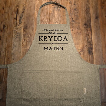 Förkläde Ljunggrön - "Krydda på maten"