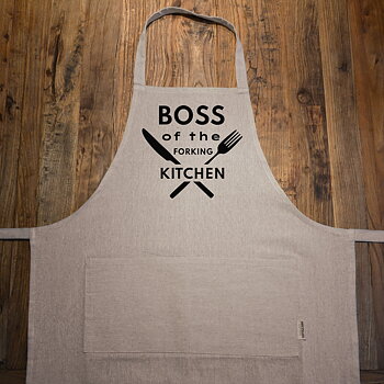 Förkläde Ljunggrå - "Forking kitchen"