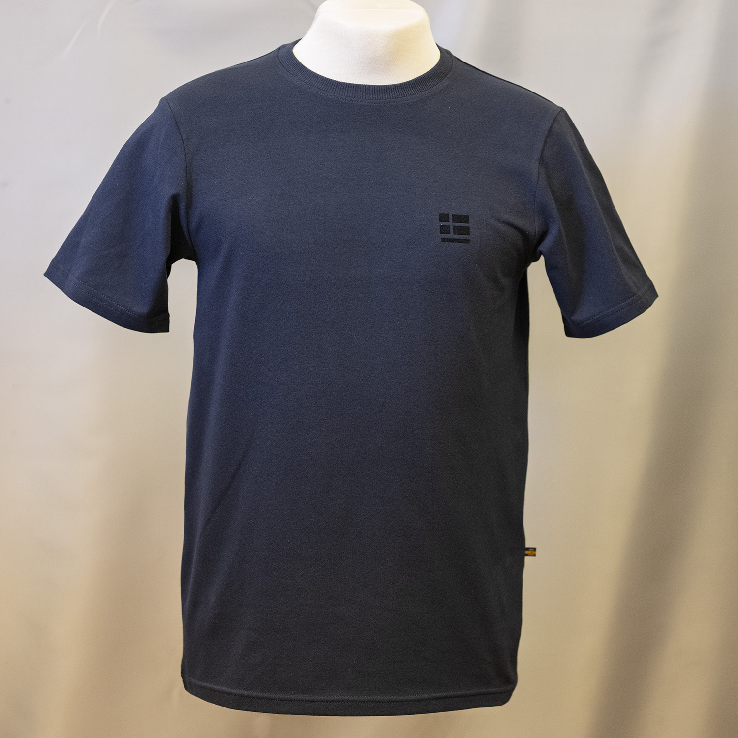 Robust T-shirt med stretch, mørkeblå - 3