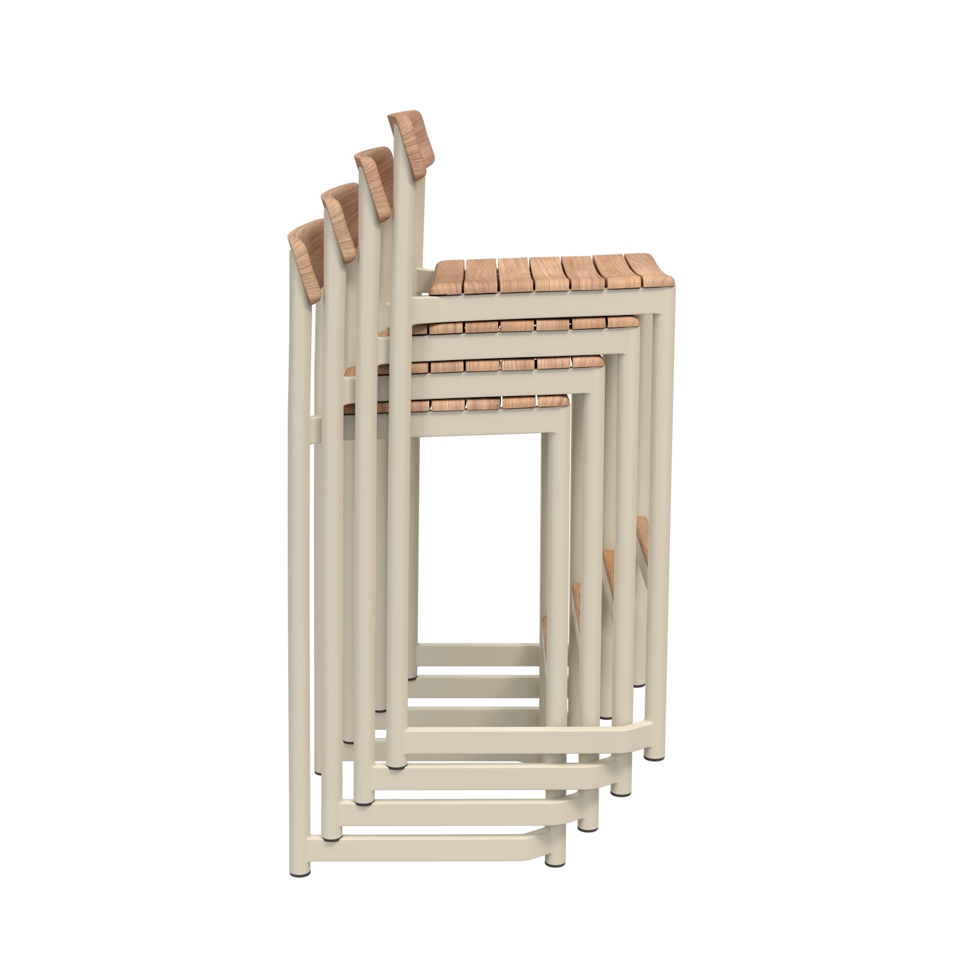 Pelagus Barstol 77 cm Ivory Fritz Hansen - 2
