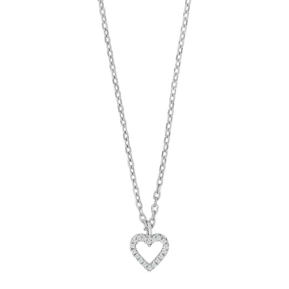 Joanli Nor Aida halsband hjärta silver