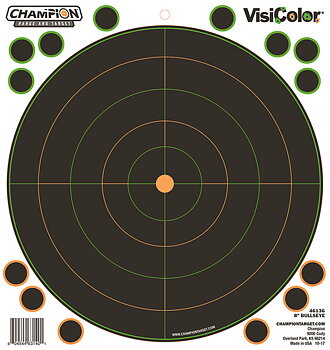 Champion 8"Bulls Eye 5Pk Visicolor Adhesive