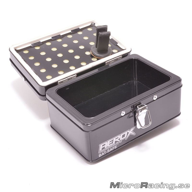 AEROX - Lipo Säkerhets Box, Mini, Svart - 2