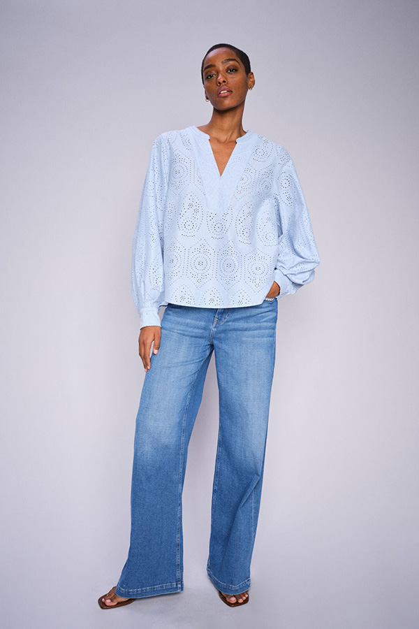 MMYen Sina Lace Blouse Skyway - 2