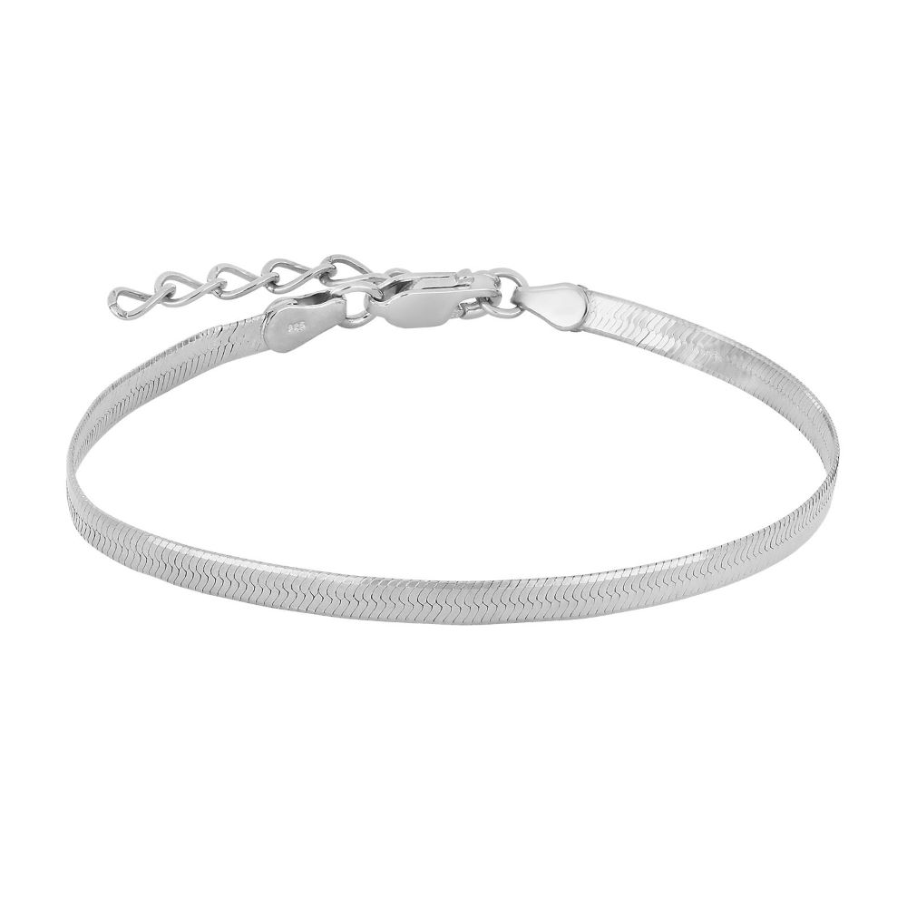 Nordahl Flat armband silver