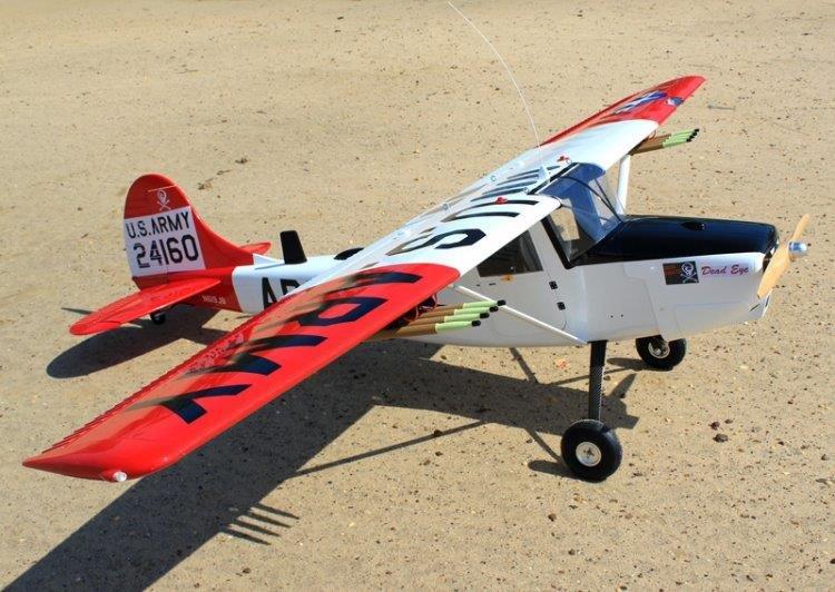 Seagull Giant Cessna Bird Dog (DeadEye) 70-125cc Gas