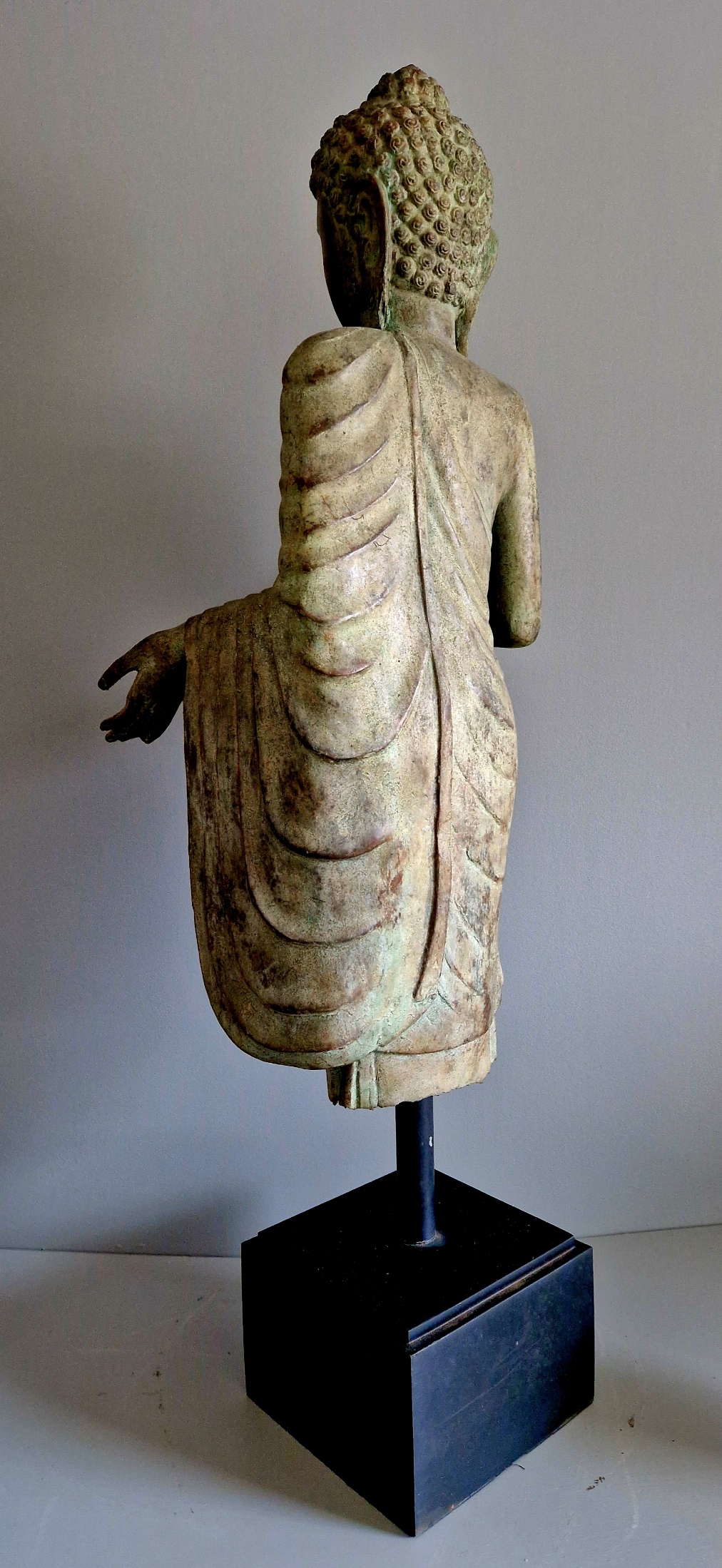 Ärgad  Koppar Buddha staty med Mudra  - 3