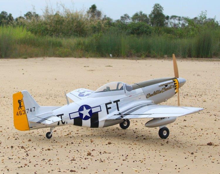 Seagull North American P-51D Charlotte Chariot II 35cc 180cm Ellandsställ - 6