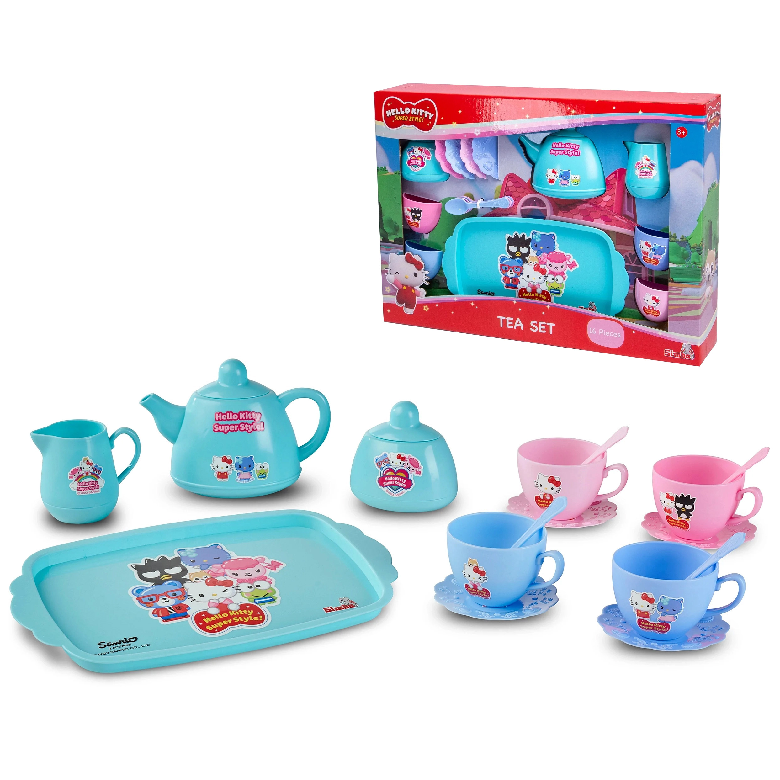 Hello Kitty Teset - 16 delar - Kaffe & Teservis