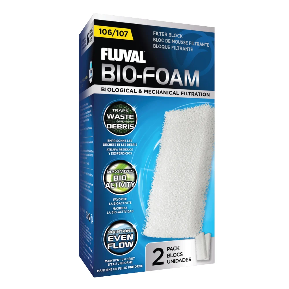 Fluval Bio-Foam för 106, 107 ytterfilter, 2-pack