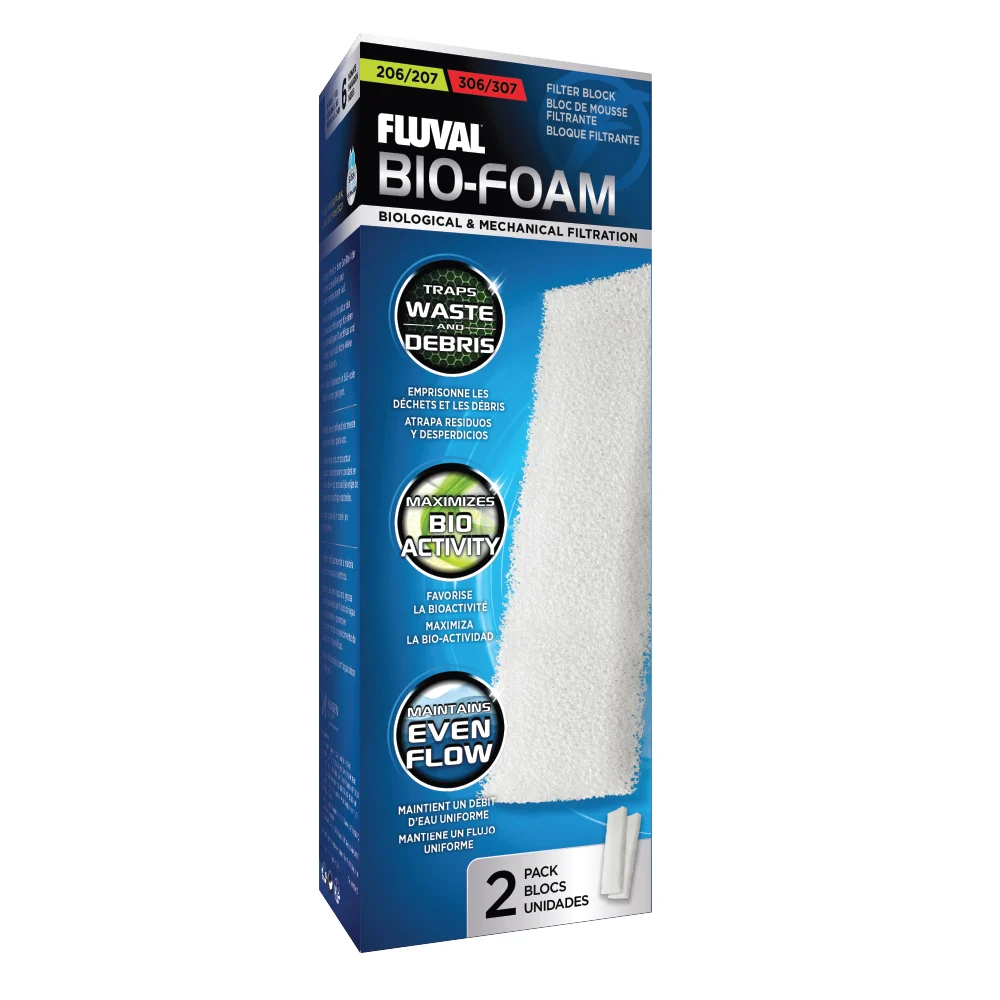Fluval Bio-Foam för 206/306, 207/307 ytterfilter, 2-pack