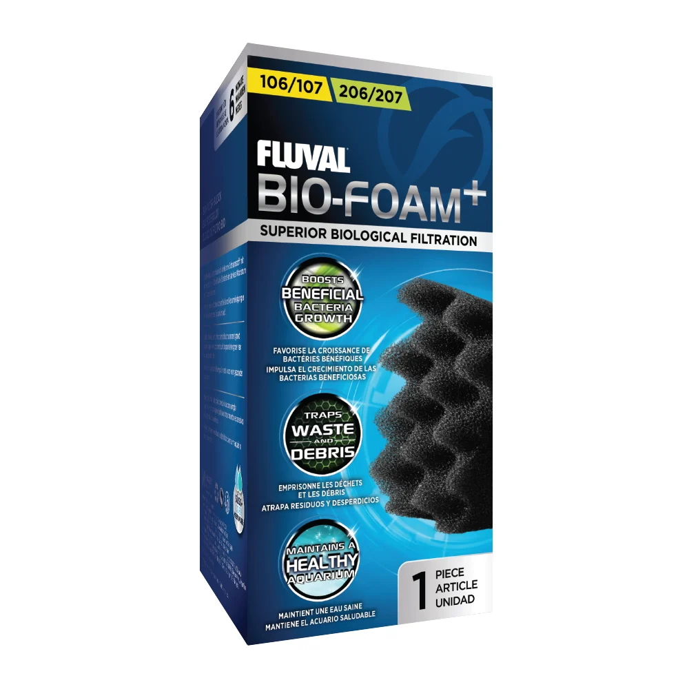 Fluval Bio-Foam+ för 106/206, 107/207 ytterfilter, 3-pack