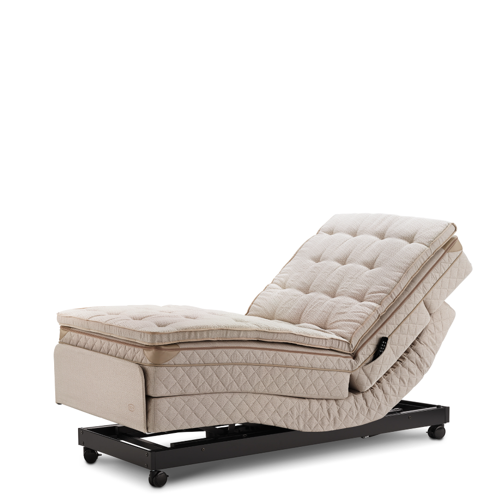 DUX MOTION - Sustainable Comfort säng bredd 140-210 cm inkl. bäddmadrass