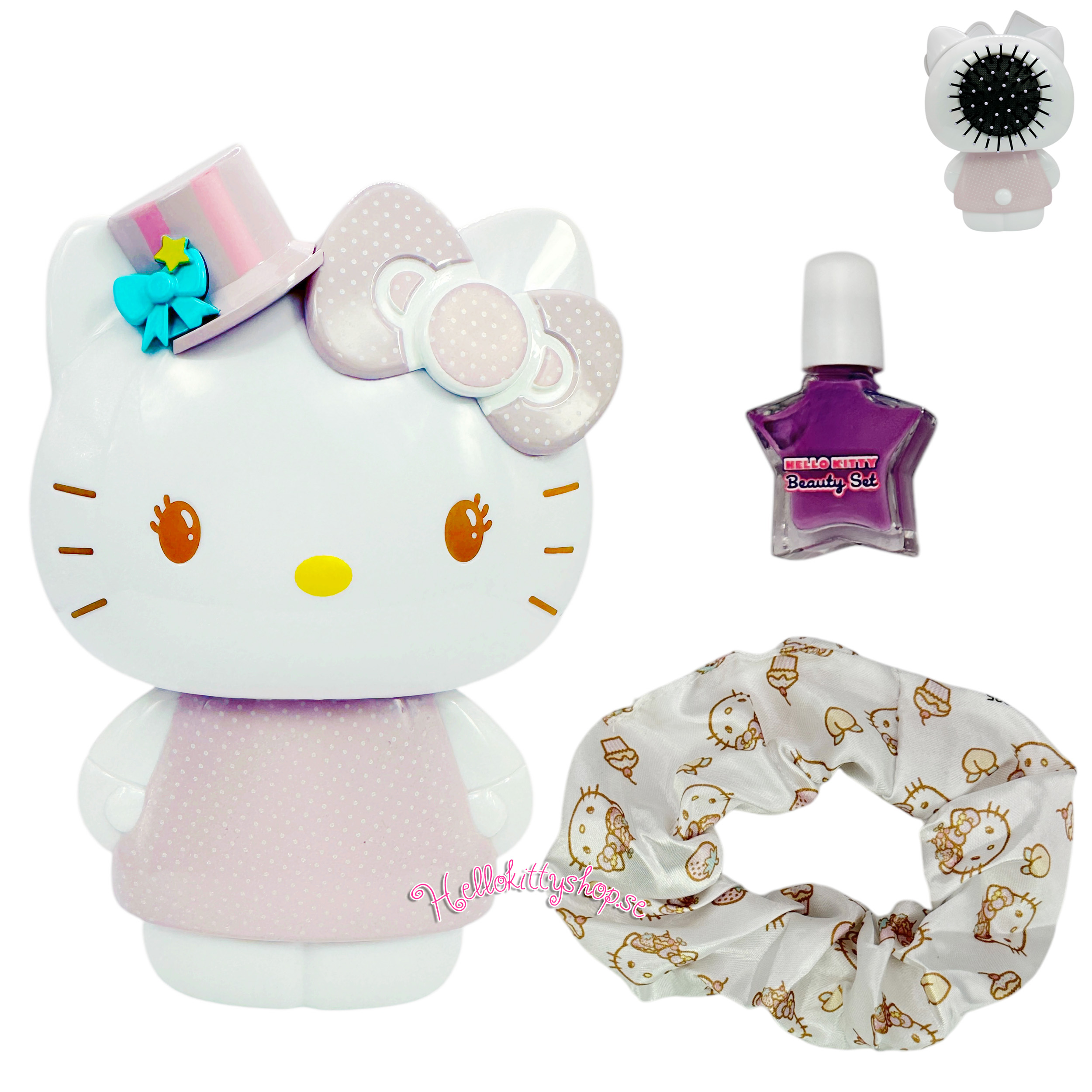 Hello Kitty Beauty Set med 4 st accessoarer - Party