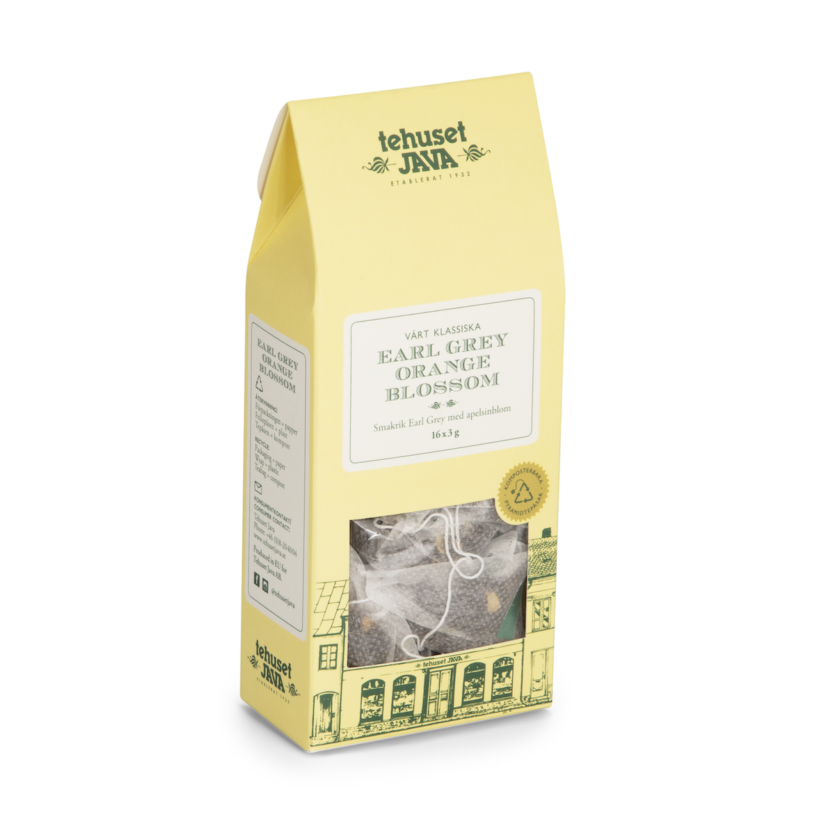 Earl Grey Orange Blossom Presentförpackad 16-Pack Tepåsar - Svart te