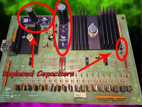 Bally Solenoid Driver Board Cap Upgrade Kit For Bally AS-2518-16 & AS-2518-22 - 2