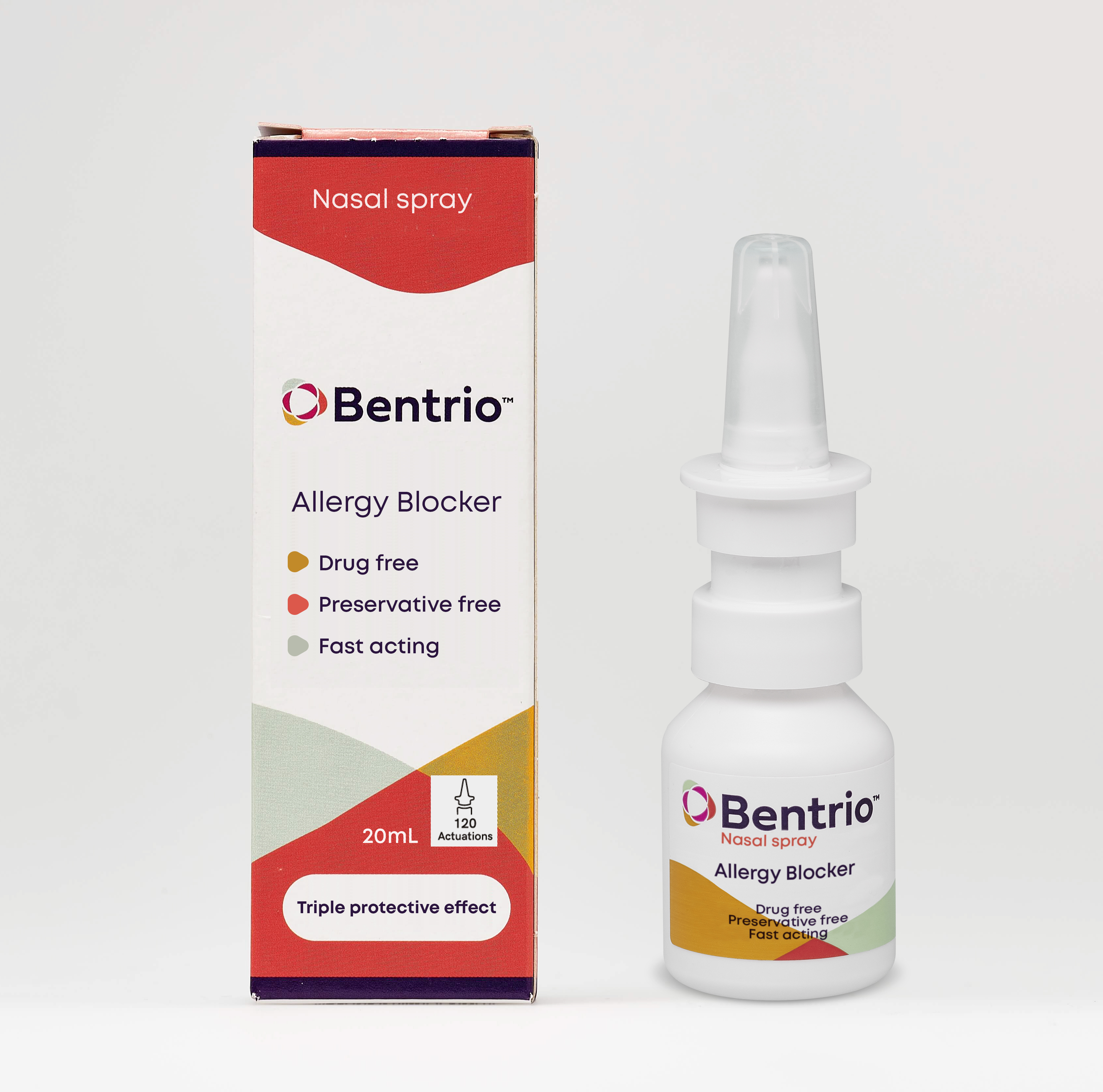 Bentrio Allergiblockerare Nässpray vid allergi 20 ml