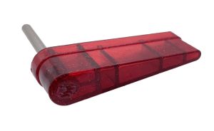 JJP Logo Flipper Bat And Shaft Assembly - Red Sparkle