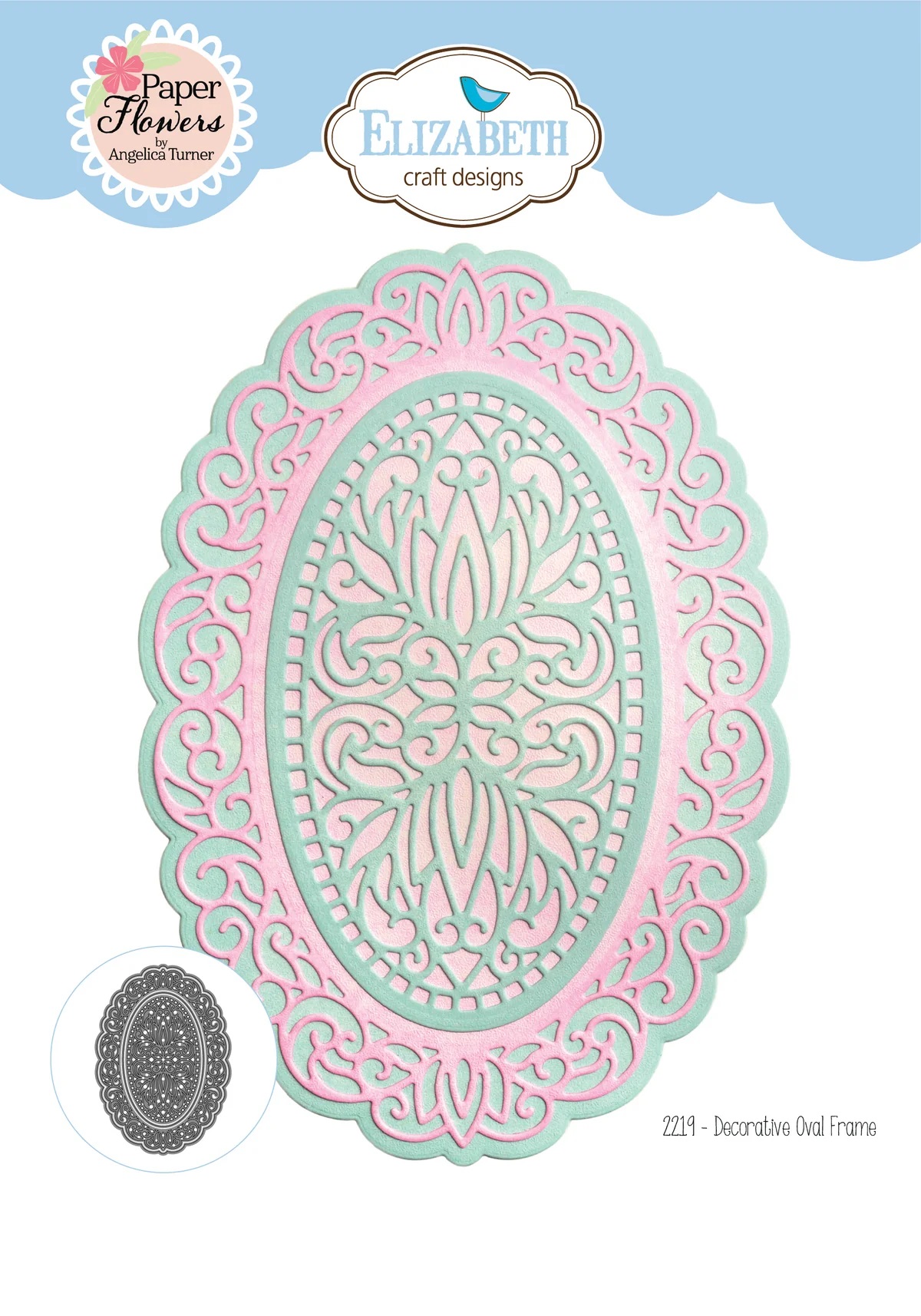 Elizabeth - Decorative Oval Frame - Dies